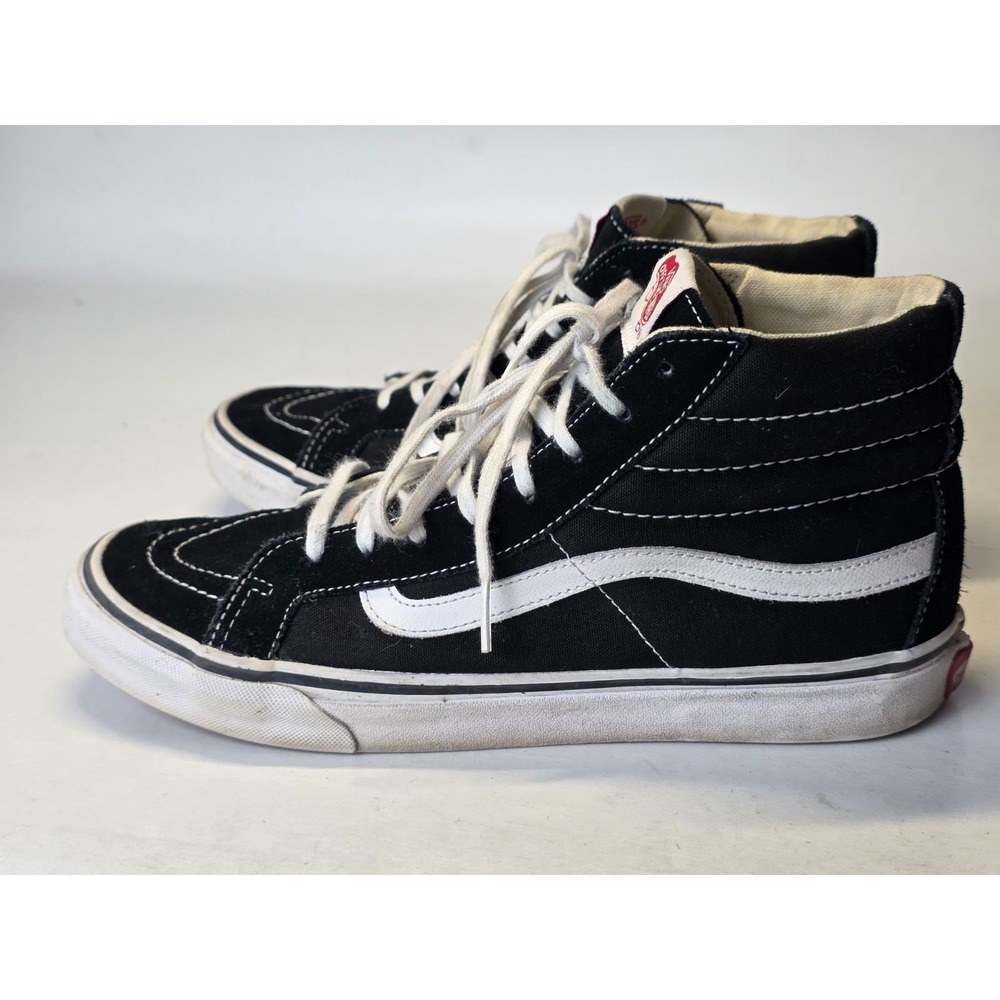 Vans Men's Sneakers Size 8.5 Women's Size 10 Black‎ Suede Canvas High Top Shoes